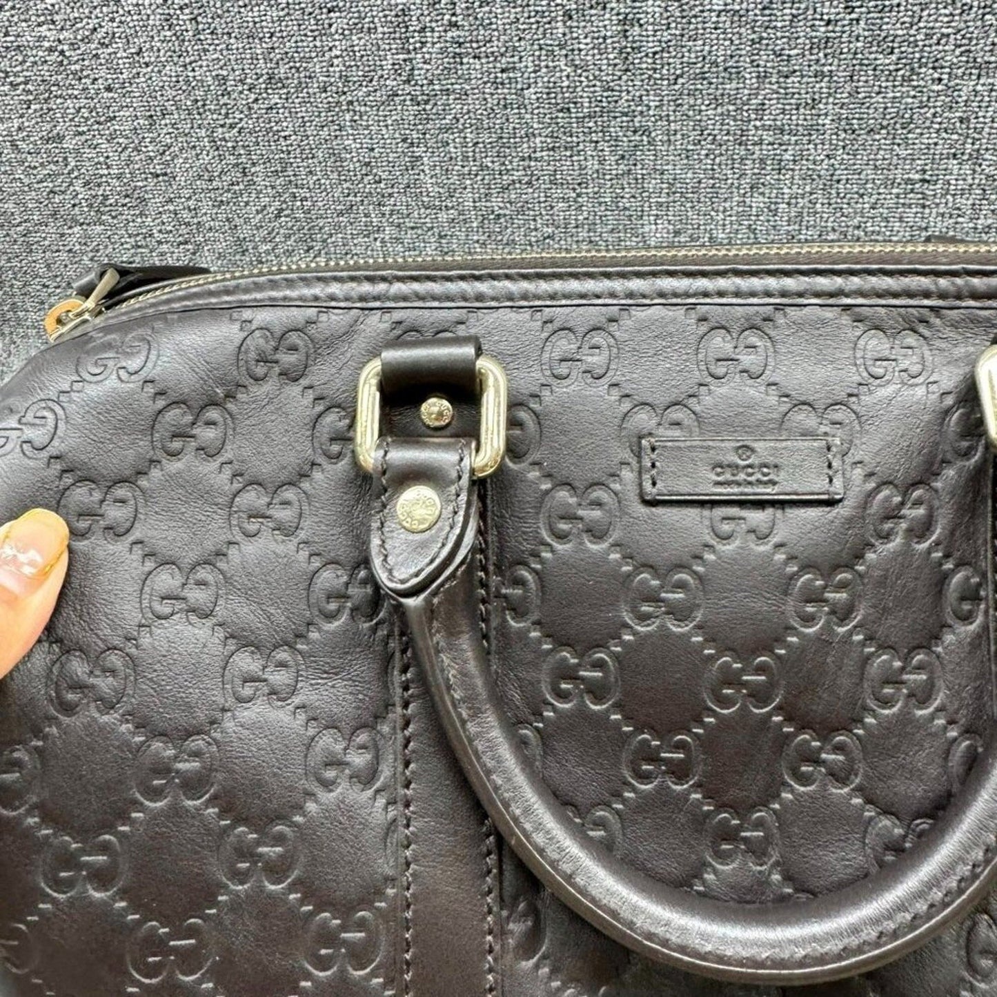 Gucci Guccissima Boston Shoulder Bag