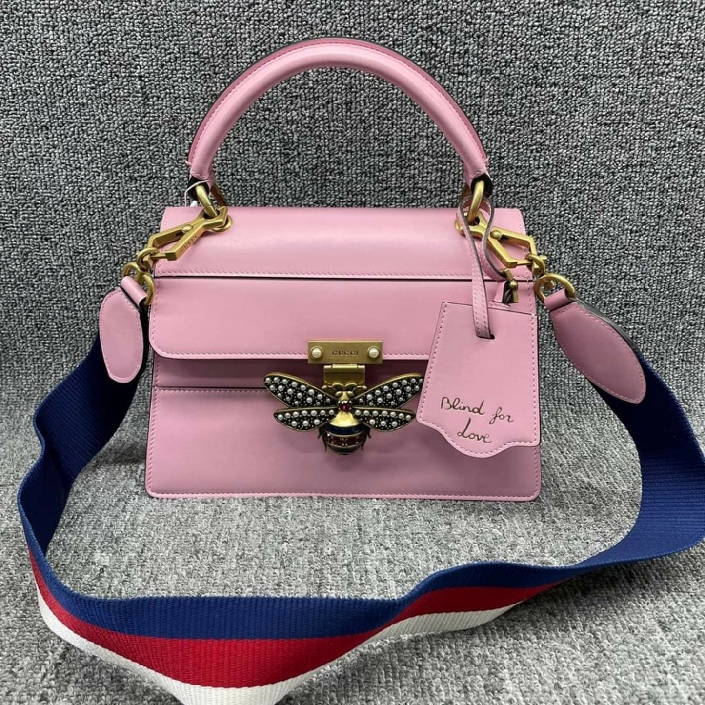 GUCCI Queen Margaret Multicolor Leather Satchel