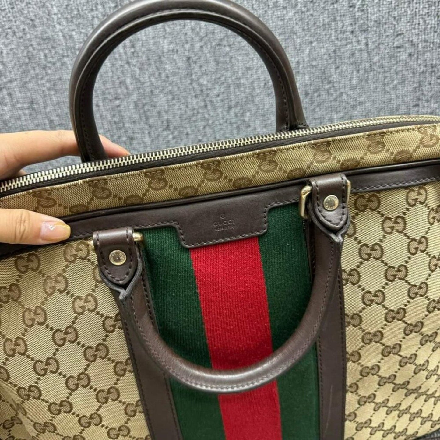 Gucci Web Briefcase Bag