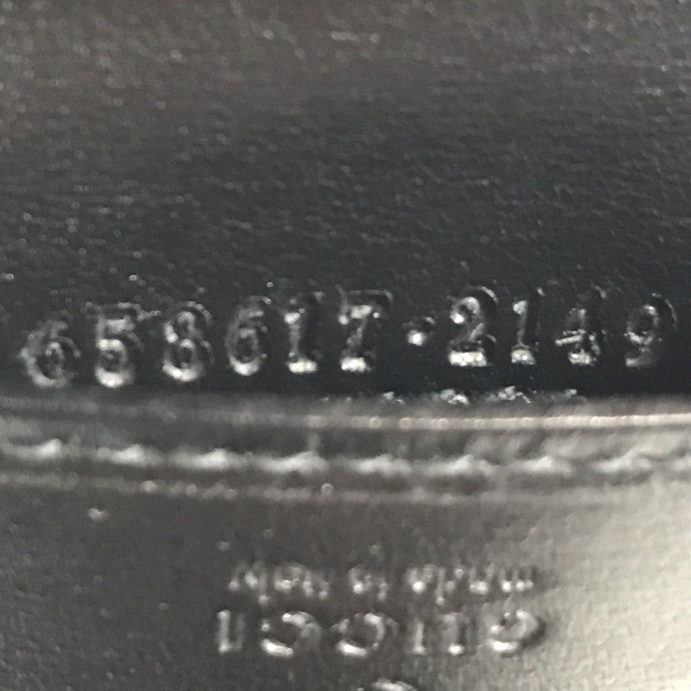 GUCCI Card Case 658617 2149 leather black Cross body Women(Unisex) Used