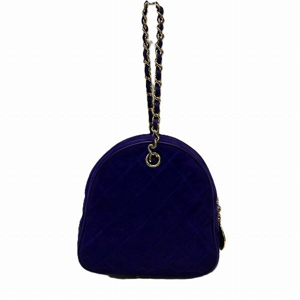 Chanel Suede Matelasse Mini Chain Bag