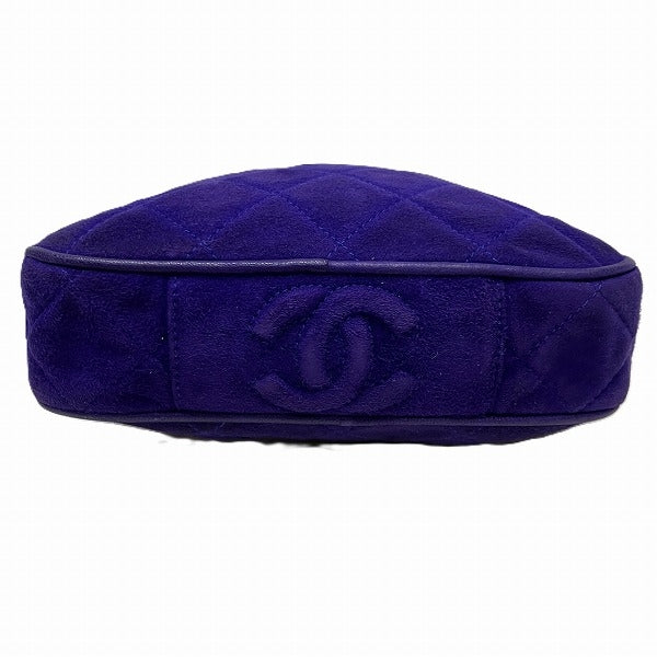 Chanel Suede Matelasse Mini Chain Bag