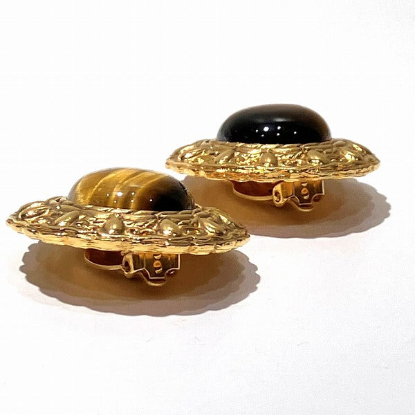 Chanel Tiger Eye Stone Earrings