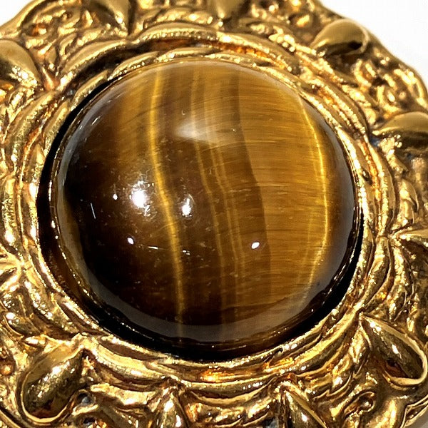 Chanel Tiger Eye Stone Earrings
