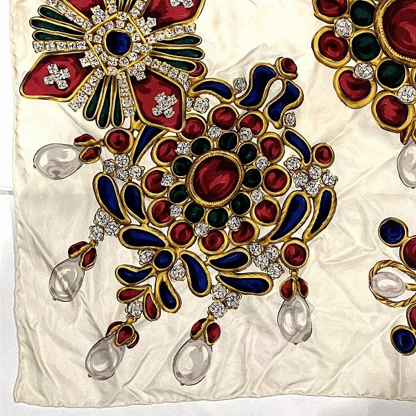 Chanel Silk Jewelry Motif Scarf