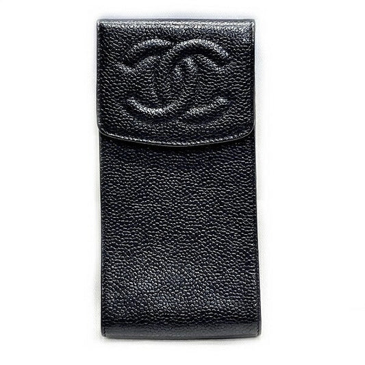 Chanel Coco Mark Caviar Skin Eyeglass Case