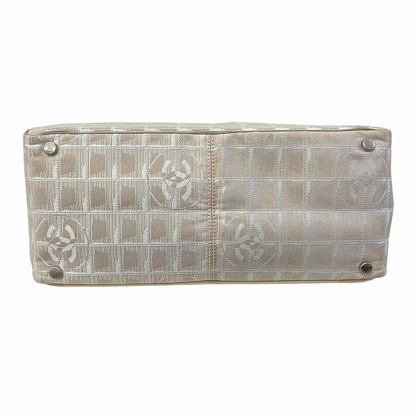 Chanel New Travel Line Nylon Leather Tote Bag