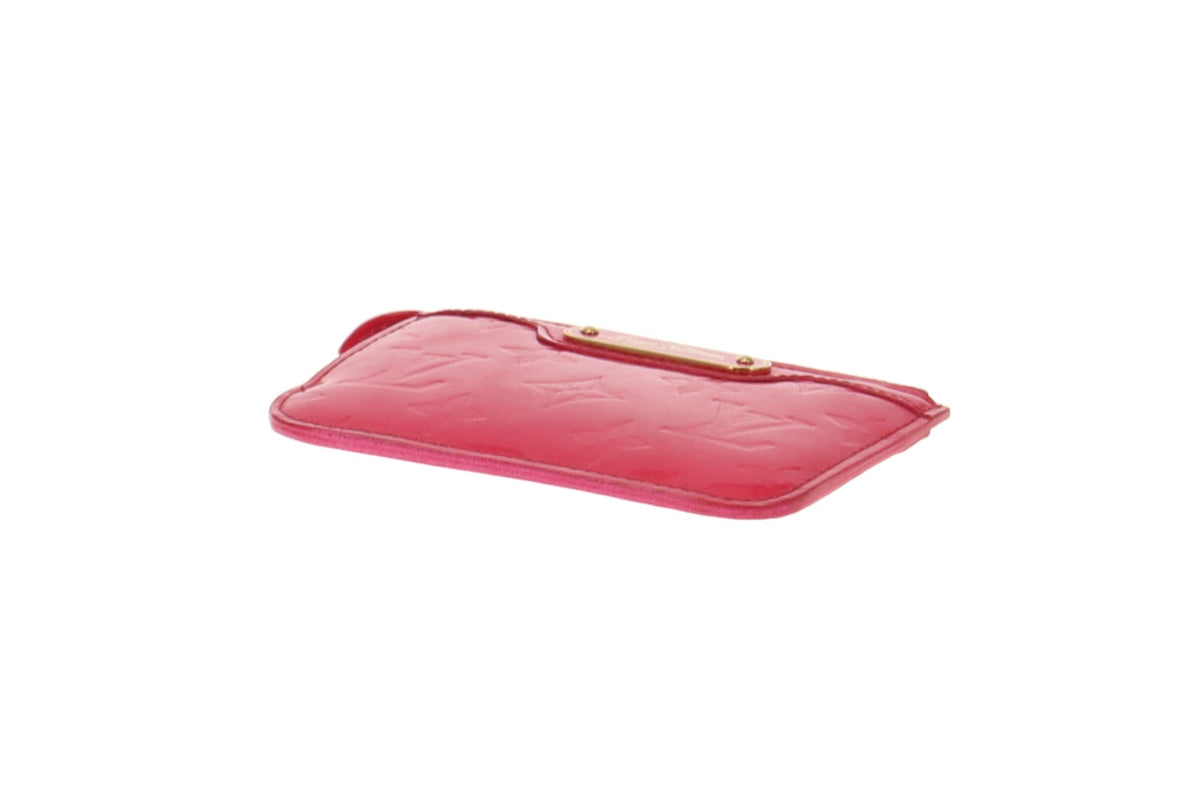 Louis Vuitton Pink Vernis Coin Case
