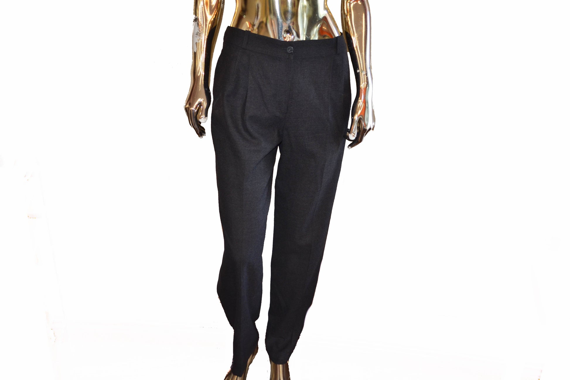  chanel grey wool pants size 2a | Shop Now at Italystation.com