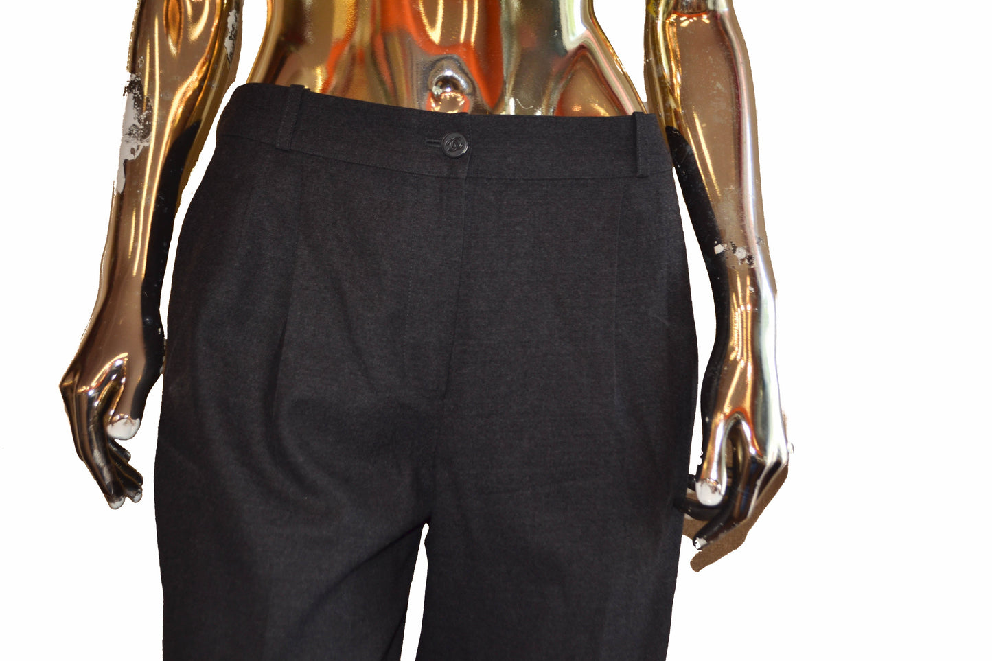 Chanel Grey Wool Pants Size A