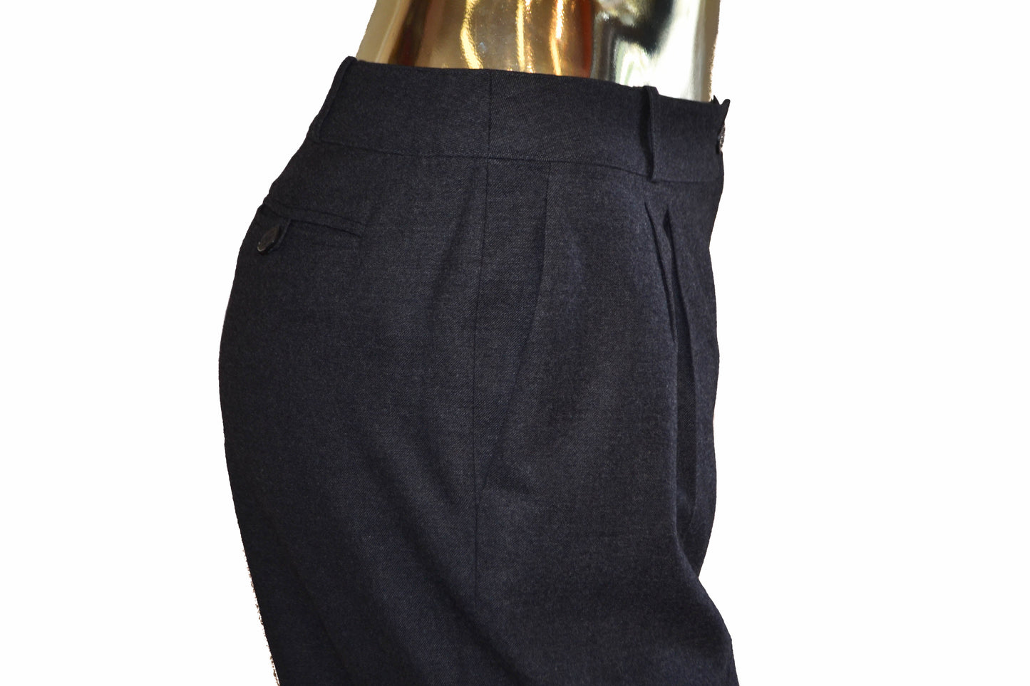 Chanel Grey Wool Pants Size A