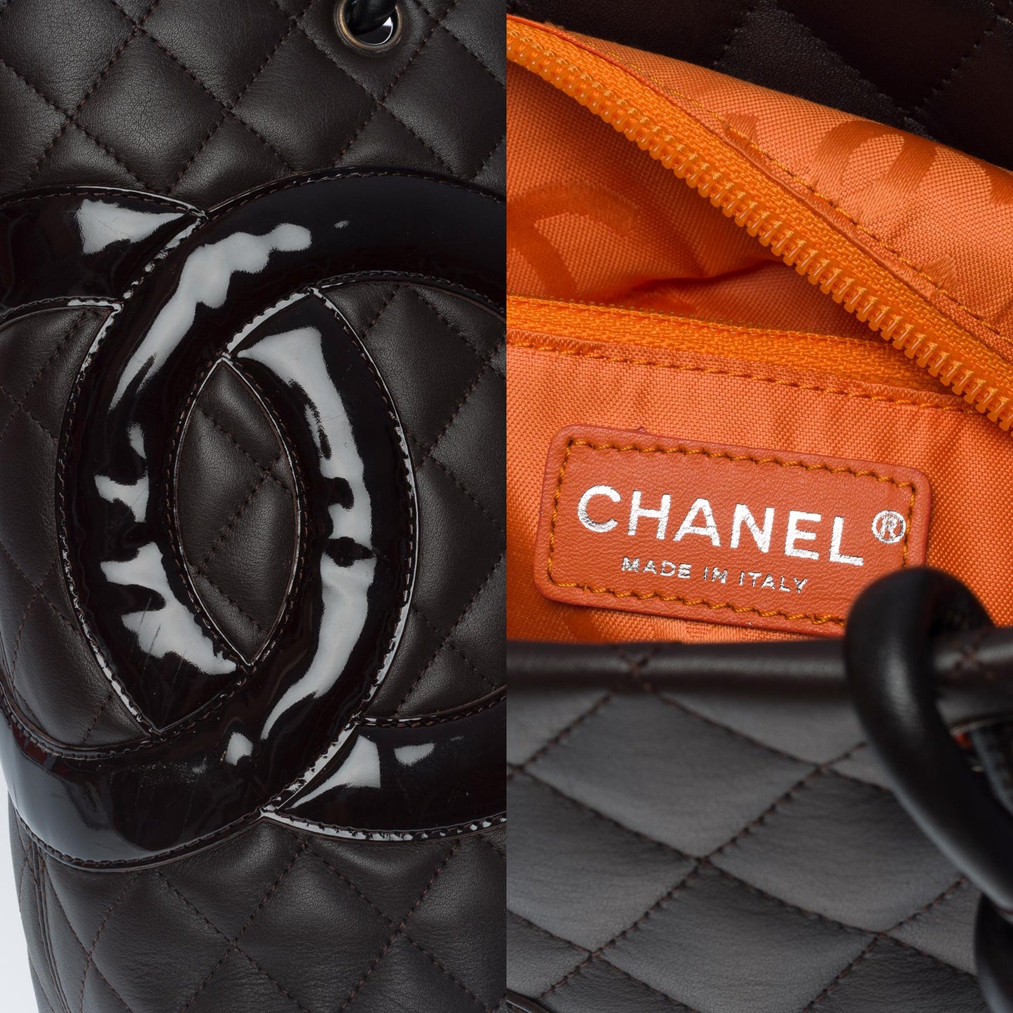 Top Quality Chanel Gorgeous Cambon Tote bag in brown quilted lambskin leather, SHW