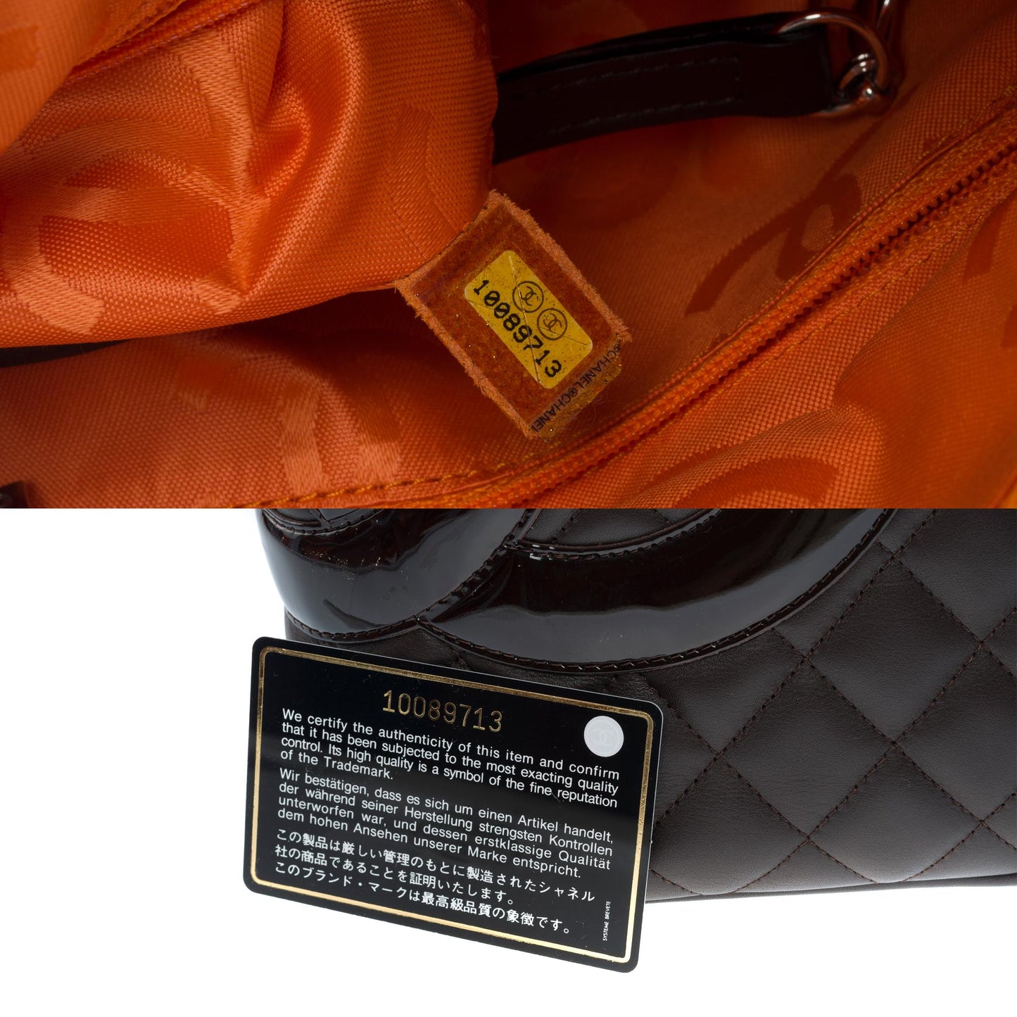 Top Quality Chanel Gorgeous Cambon Tote bag in brown quilted lambskin leather, SHW