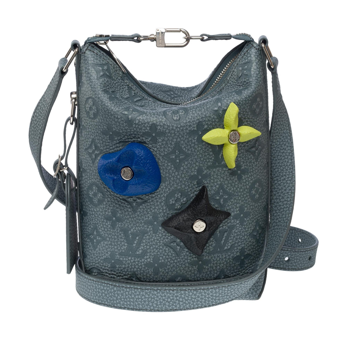 LOUIS VUITTON Virgil Abloh Fall-Winter 2022 Hobo Cruiser in grey leather, SHW