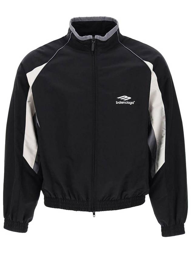Luxury Balenciaga  3B Sports Icon Regular Track Jacket Black