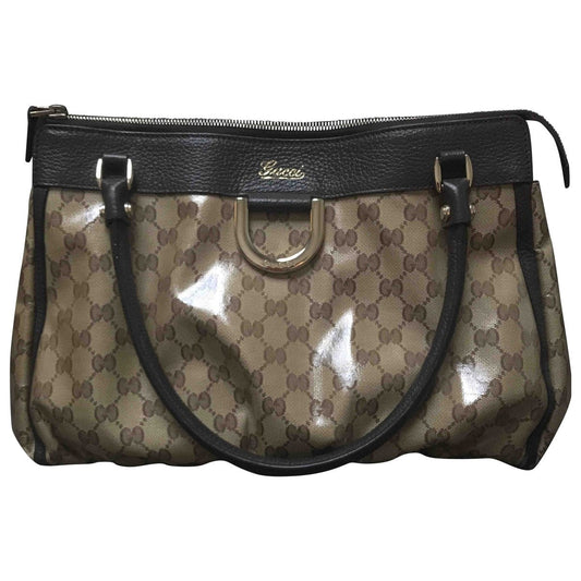 Gucci brown cloth handbag