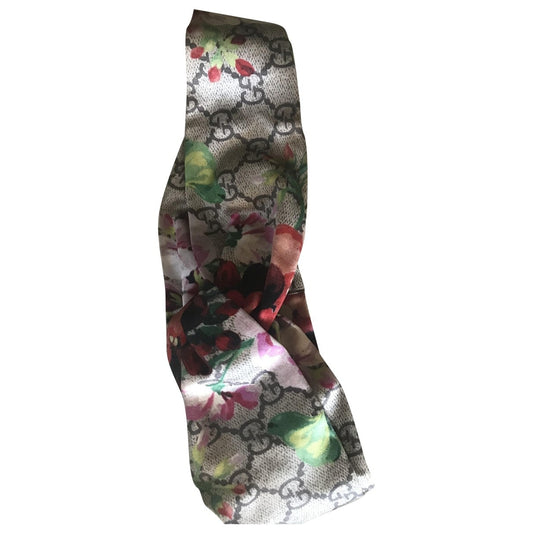 Gucci multicolour silk hair accessories