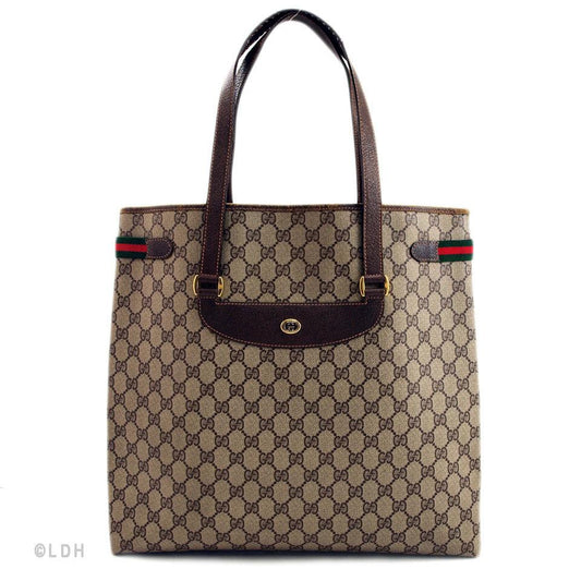 G*G Tan Vintage Shopping Tote (Indistinguishable)