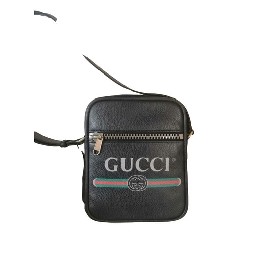 Gucci black leather bag