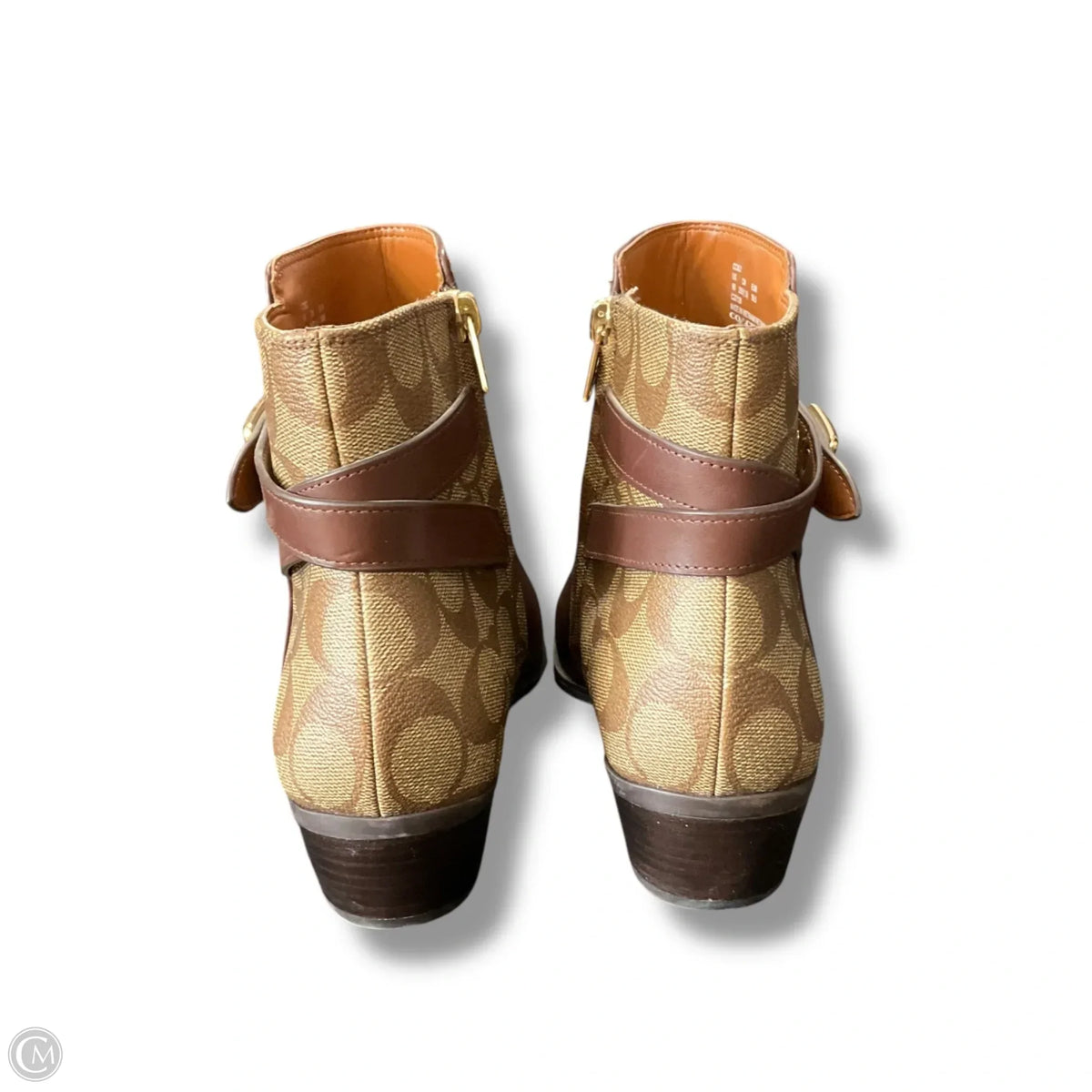 Boots Designer By Coach In Brown, Size: 9