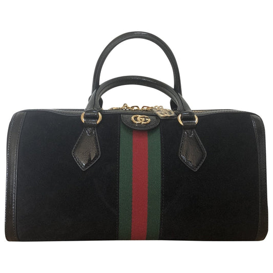 Gucci ophidia black suede handbag