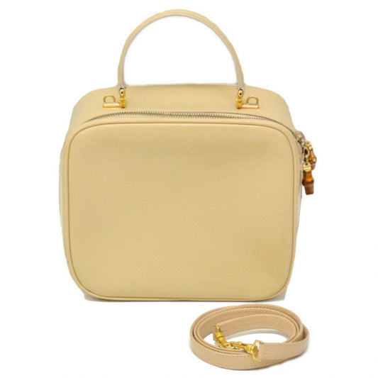 Gucci ecru patent leather handbag