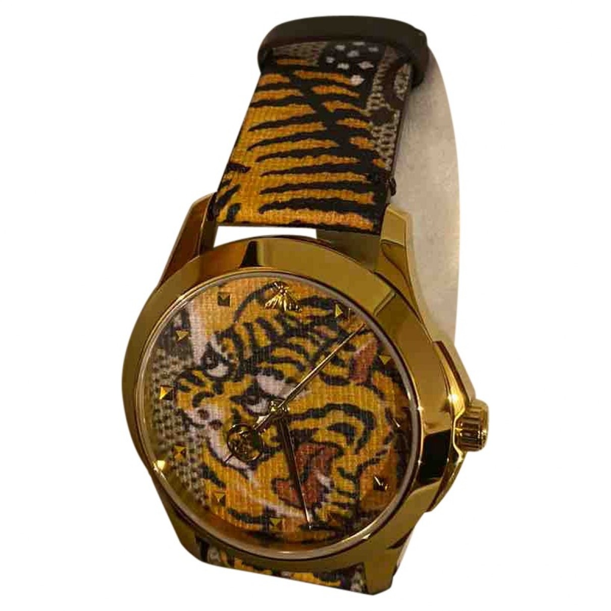 Gucci gold steel watch