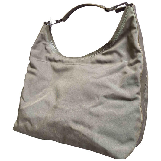 Gucci khaki cloth handbag
