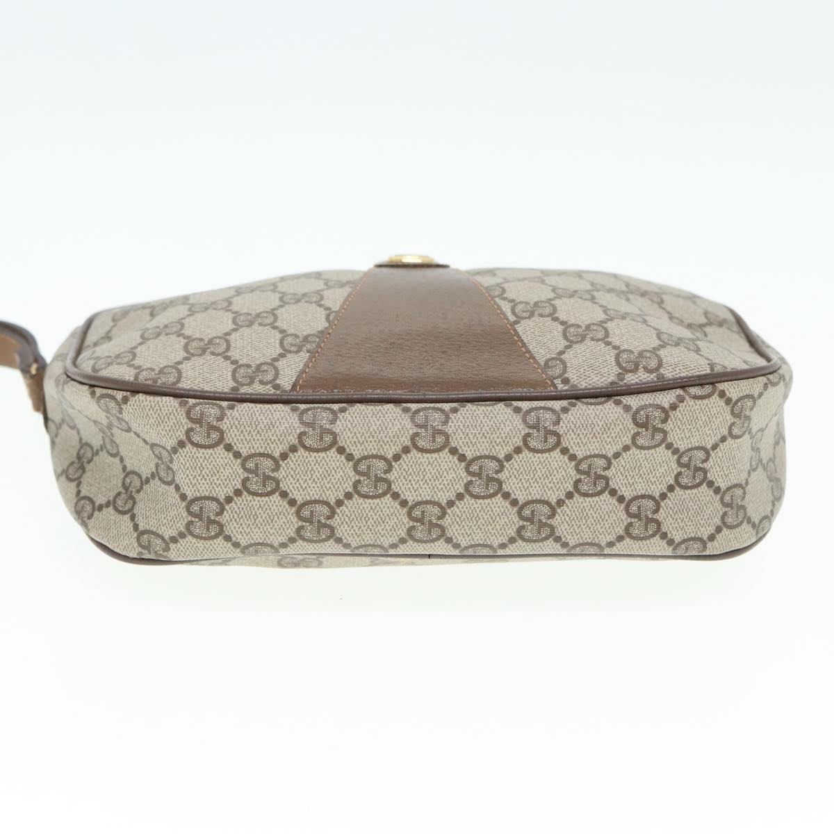 Gucci Gg Supreme Beige Plastic Clutch Bag