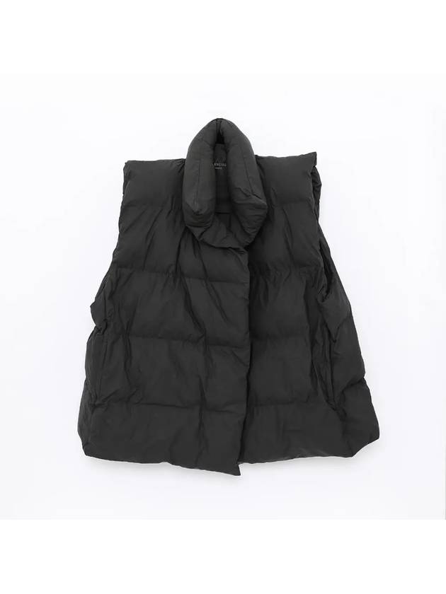 Luxury Balenciaga  Wrap Puffer Padded Vest Black