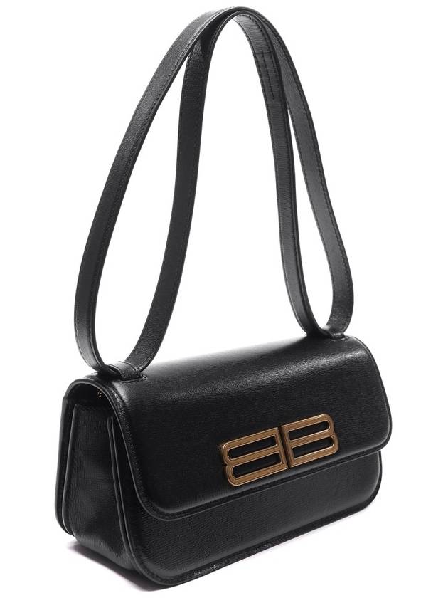 Luxury Balenciaga  BB Logo Gossip Small Shoulder Bag Black