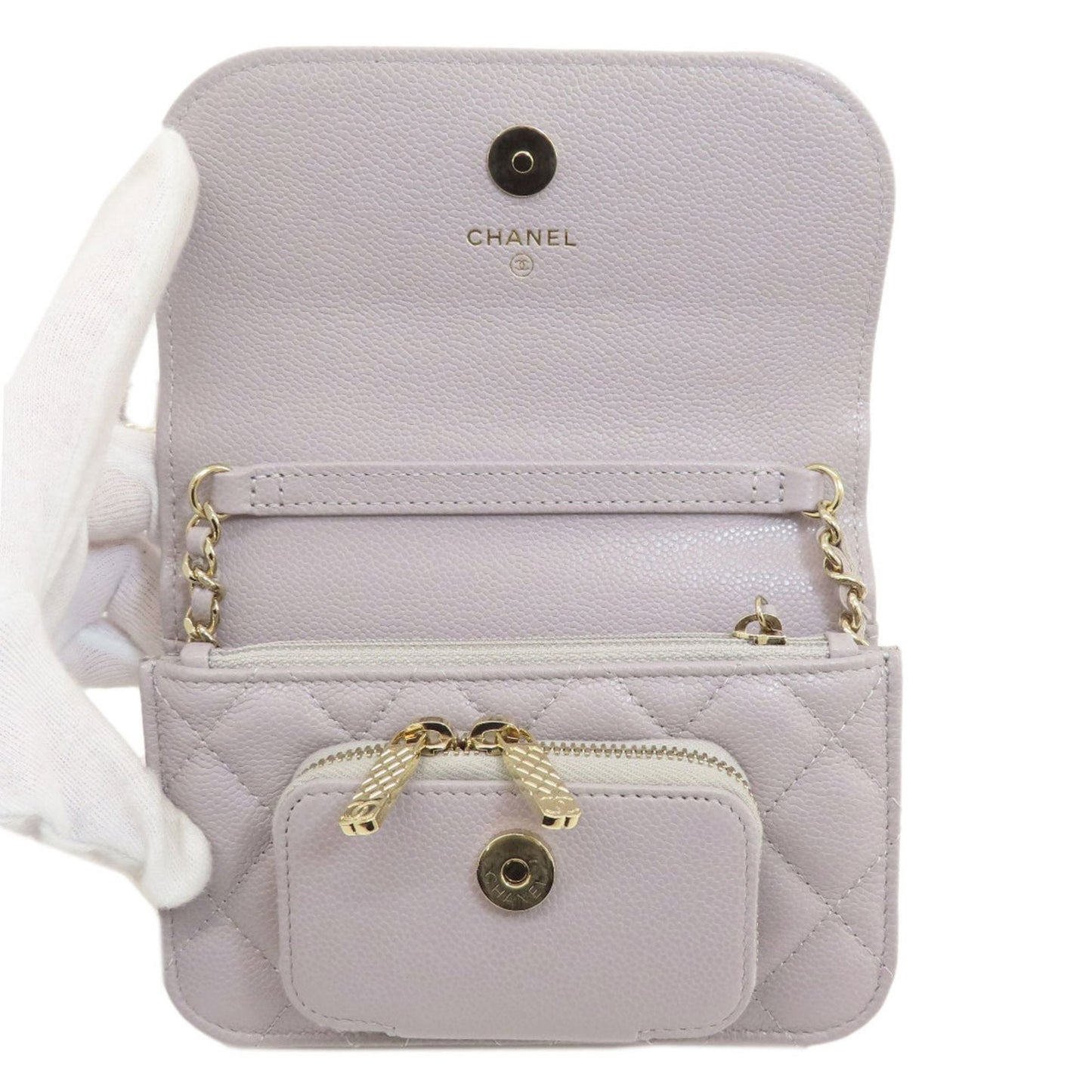 CHANEL Mini matelasse Wallet