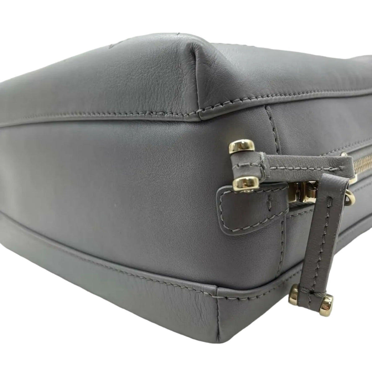 Enamel CC Vanity Bowling Caviar Quilted Grey GHW
