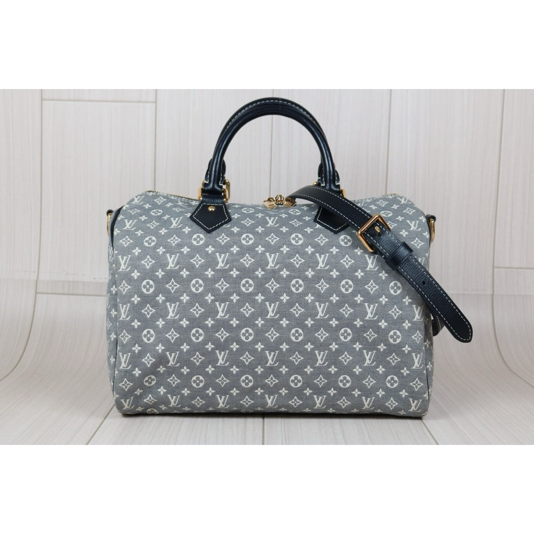 Very Good ( Rank A)｜ LV Denim Monogram Speedy 30 Hand Bag Shoulder Bag｜S24100703