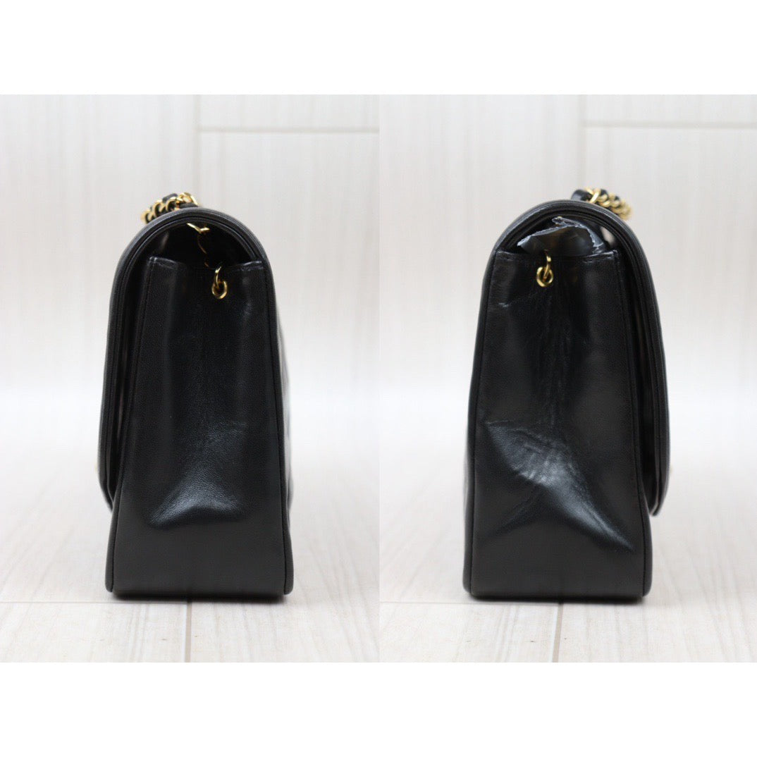 Rank A｜ CHANEL Matrasse Diana 25 Lamb Skin  Chain Bag Made in 1991-1994 Year｜P24061129