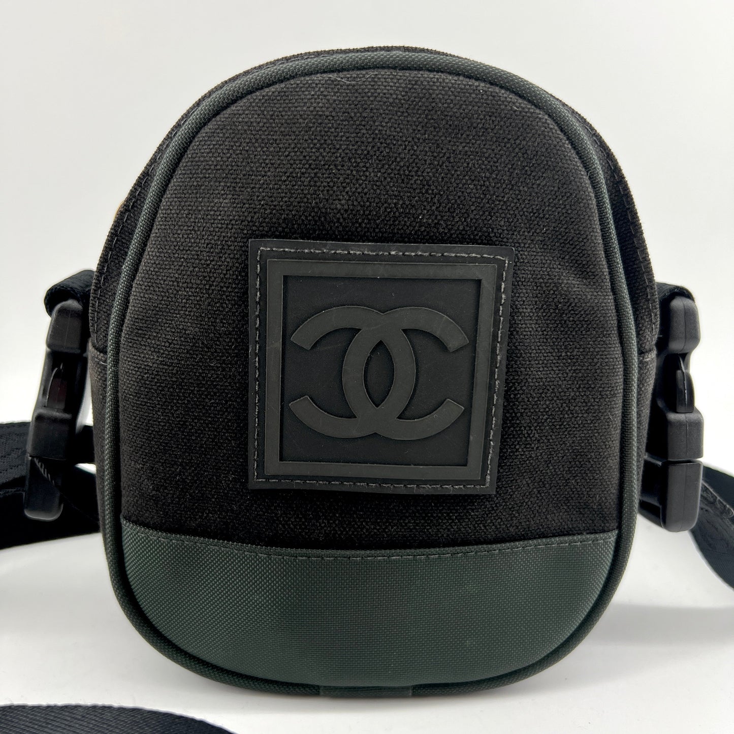 Chanel Sports Line logo patch crossbody/ belt Bag