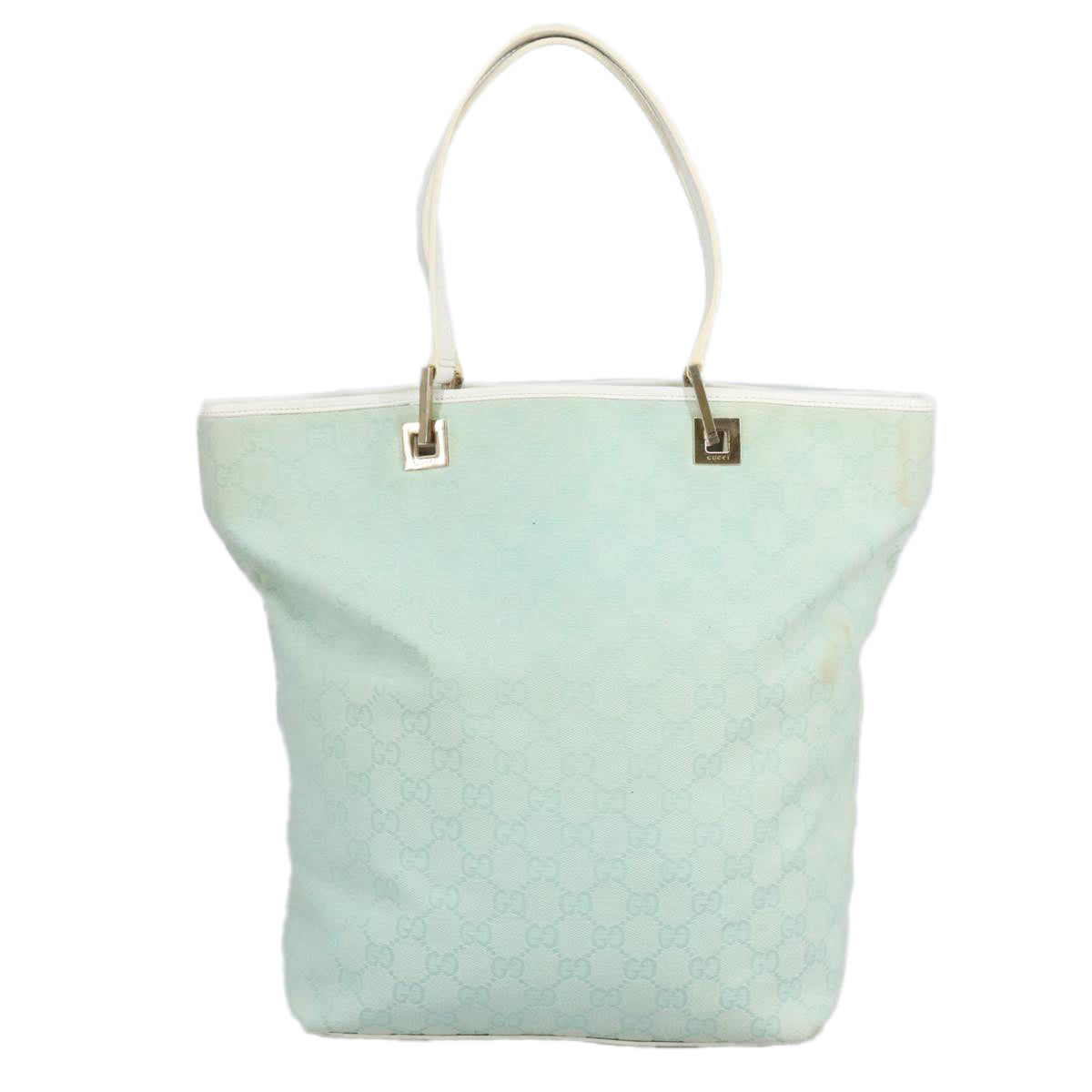 Gucci Blue Canvas Tote Bag