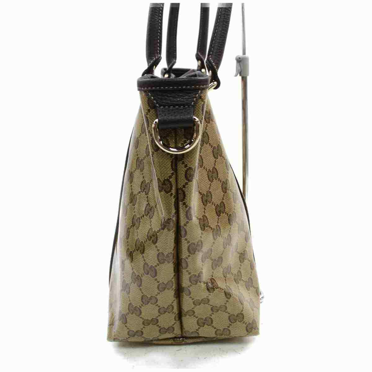 Gucci Tote Bag Light Brown PVC (SHC7-11114)
