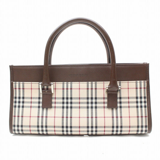 Brand Inspired Burberry Hand Bag Brown Fabric (SHC1-15633)