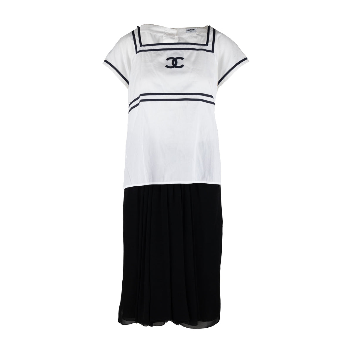 Chanel Vintage Sailor Top and Skirt Set - '00s