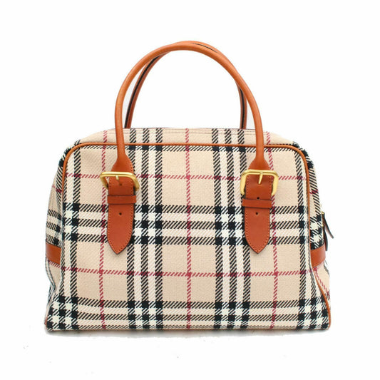 Brand Inspired Burberry Hand Bag Beige Canvas (SHC1-14313)