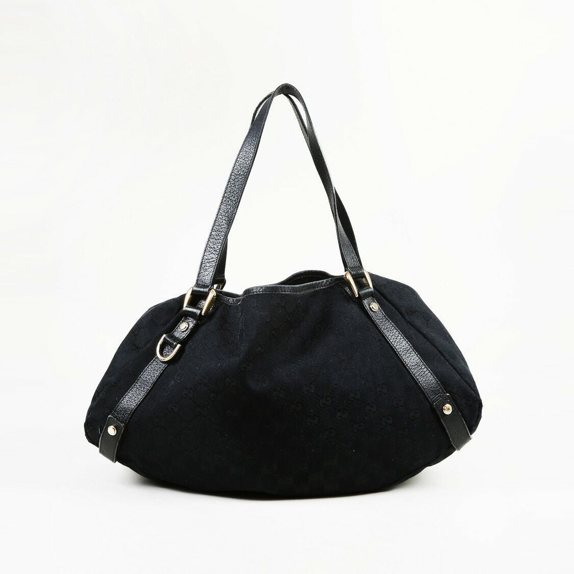 G*G Monogram Canvas Medium "Abbey Tote" Bag