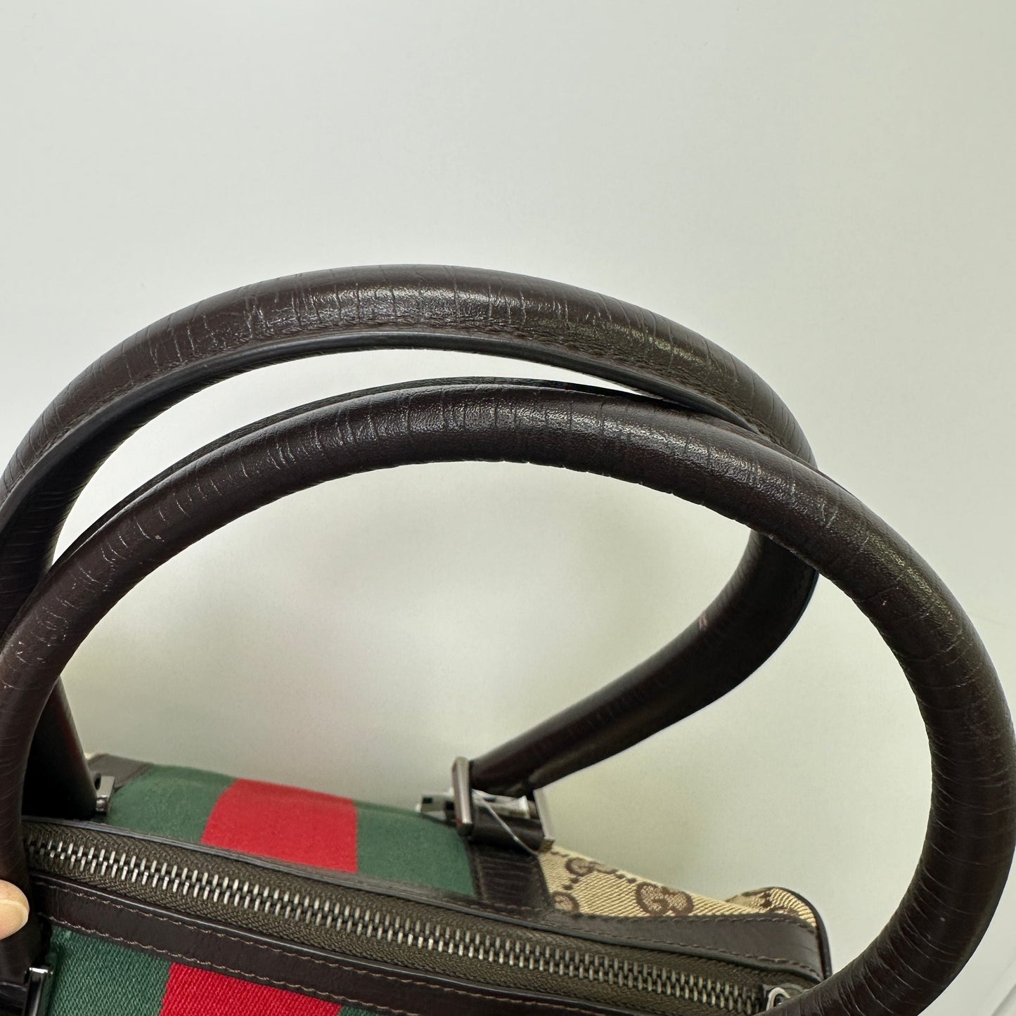Gucci GG Canvas Boston Vintage - Brown Handle Bags, Handbags LB