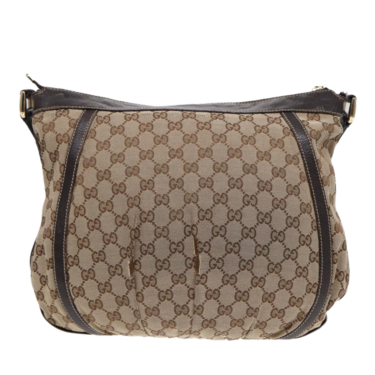 Gucci Abbey Brown Canvas Shoulder Bag