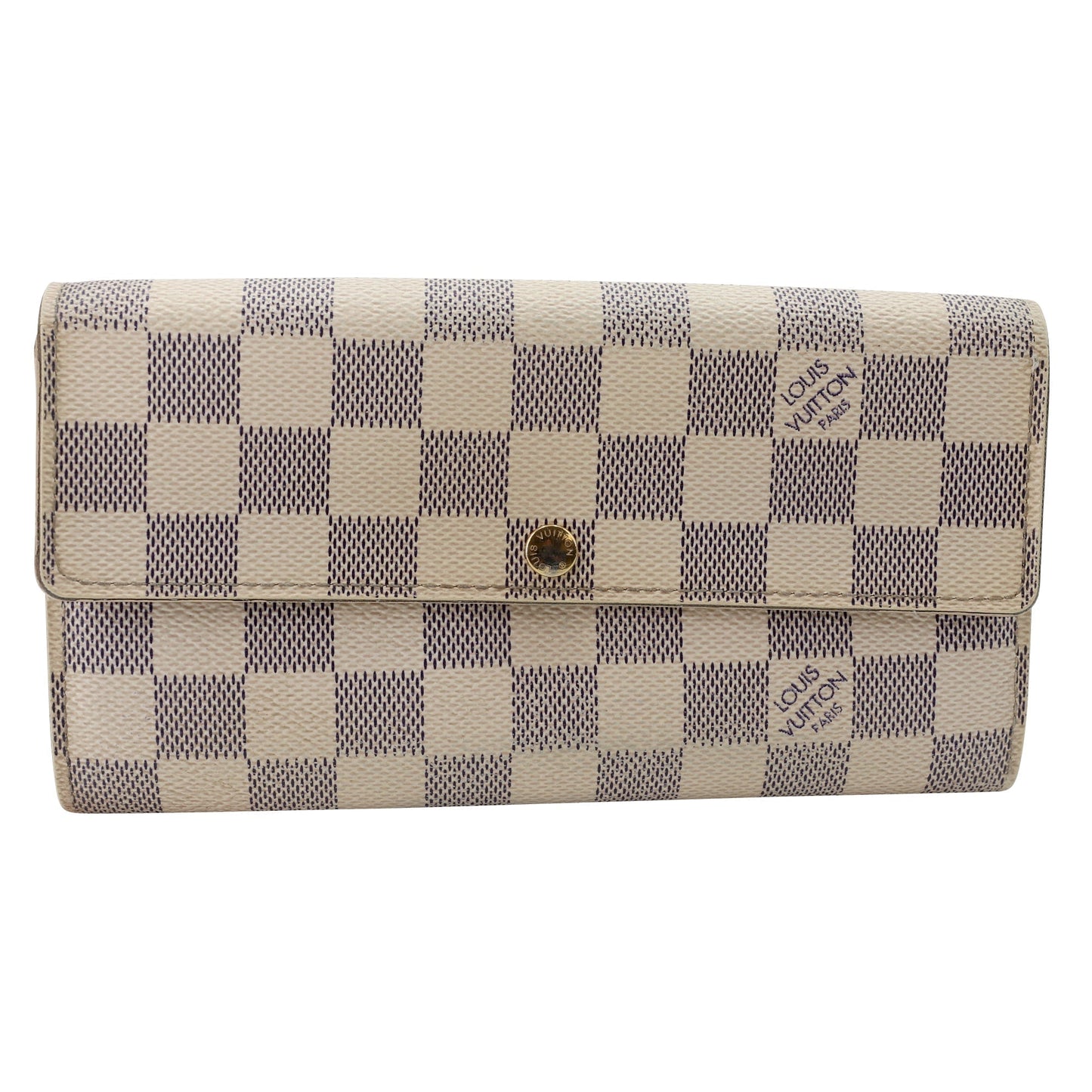 Louis Vuitton Azur Canvas Sarah GM Long Wallet LV-W1110P-A004