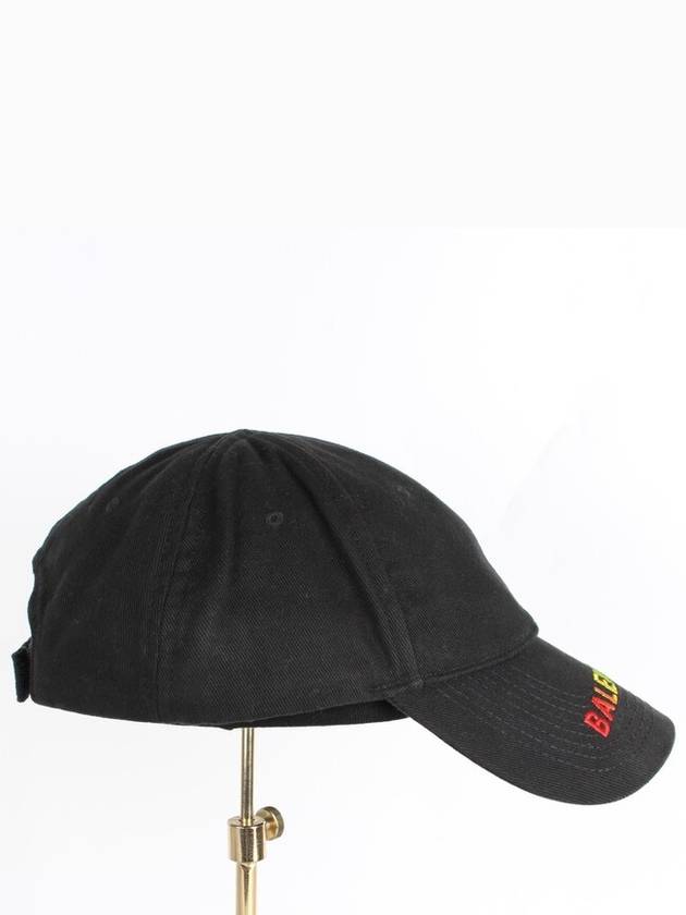 Luxury Balenciaga  Rainbow embroidered logo ball cap