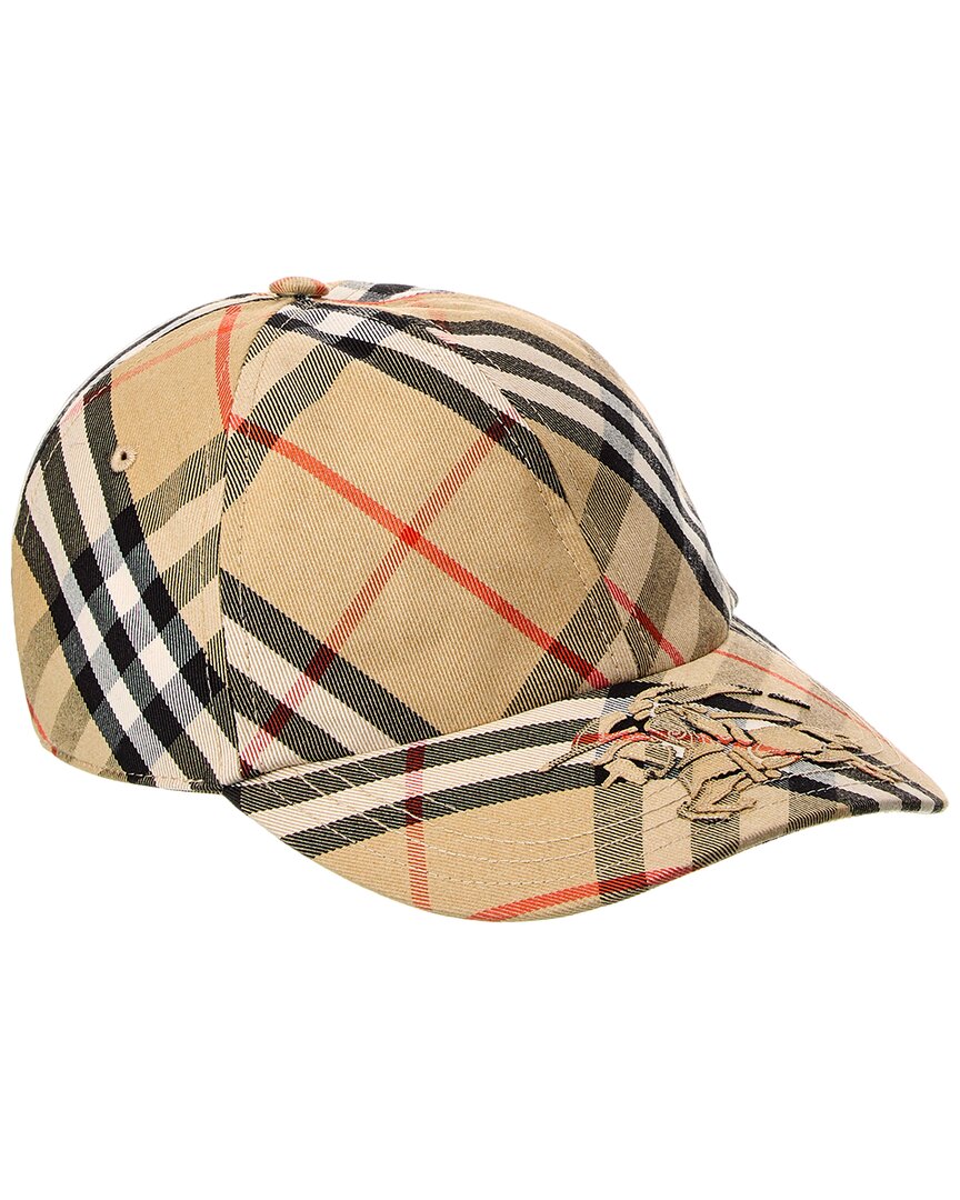 Burberry Check Baseball Cap Small Brown Multi