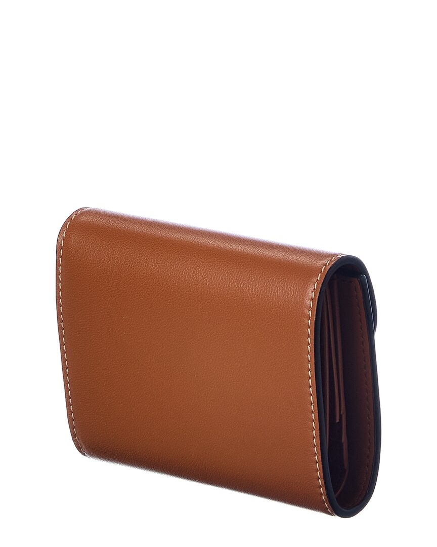 Celine Triomphe Small Compact Leather Wallet
