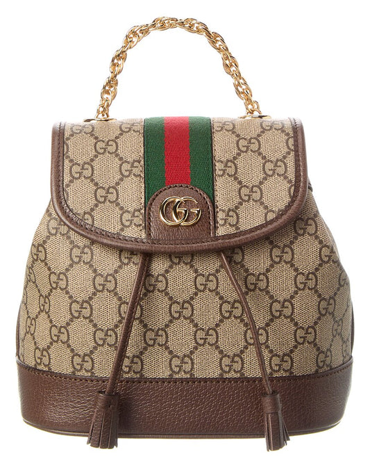 Gucci Ophidia Mini Gg Supreme Canvas & Leather Backpack