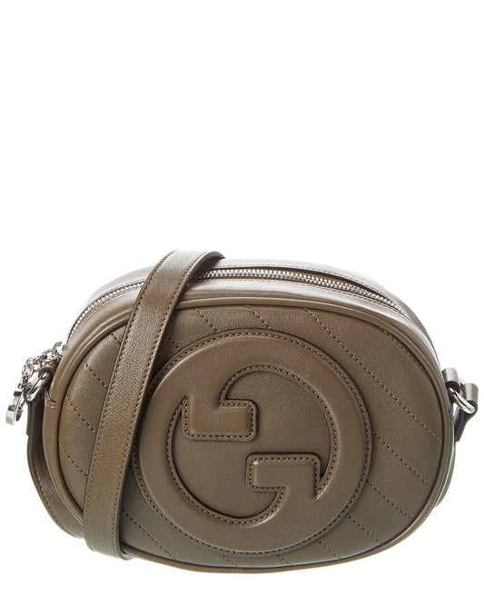 Gucci Blondie Mini Leather Camera Bag ONE SIZE Grey Multi